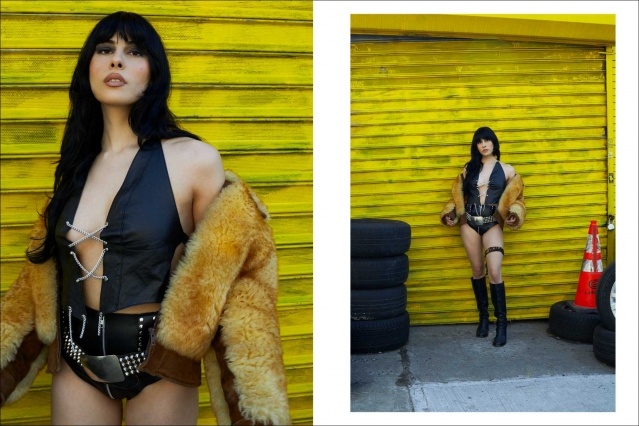 Musician Chloe Rose from Killer Kin. Photographed for Ponyboy magazine by Alexander Thompson. Spread #2.