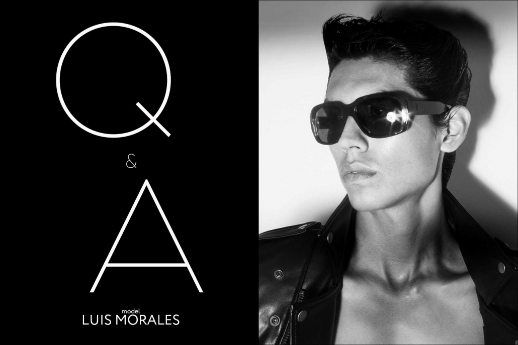 Model Luis Morales for Ponyboy. Photography by Alexander Thompson.