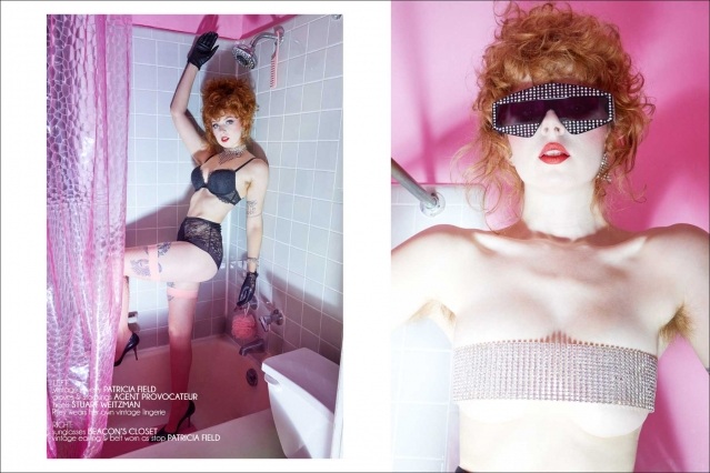 Riley "Rat Queen" Pinkerton from Castle Rat, photographed for Ponyboy by Alexander Thompson - Spread 2.