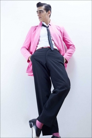 Model Ali Aksahin photographed by Alexander Thompson for Ponyboy - Look 1.