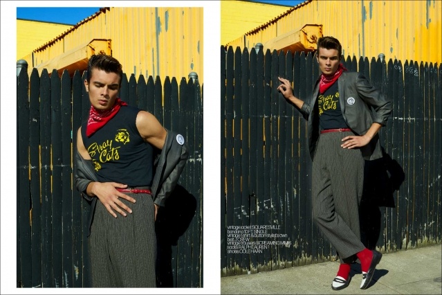 Kodakara Fletcher from Crawford Models for Ponyboy. Photography & styling by Alexander Thompson. Spread 11.