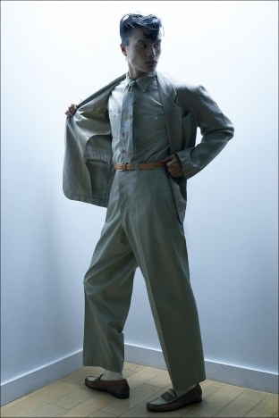 Model Scott Mei photographed for Ponyboy magazine by Alexander Thompson. Look 7.