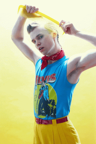 Model Colton Dane for Ponyboy. GIF.