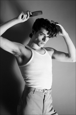 Model Chase Osthoff from Coven Management photographed for Ponyboy by Alexander Thompson. Look 10.