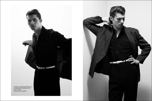 Model Chase Osthoff from Coven Management photographed for Ponyboy by Alexander Thompson. Spread 3.