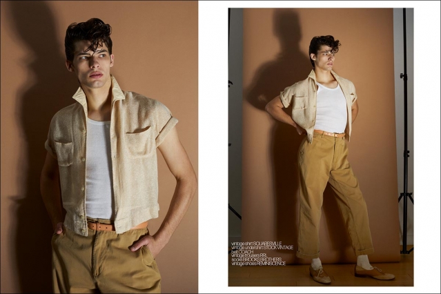 Model Chase Osthoff from Coven Management photographed for Ponyboy by Alexander Thompson. Spread 9.