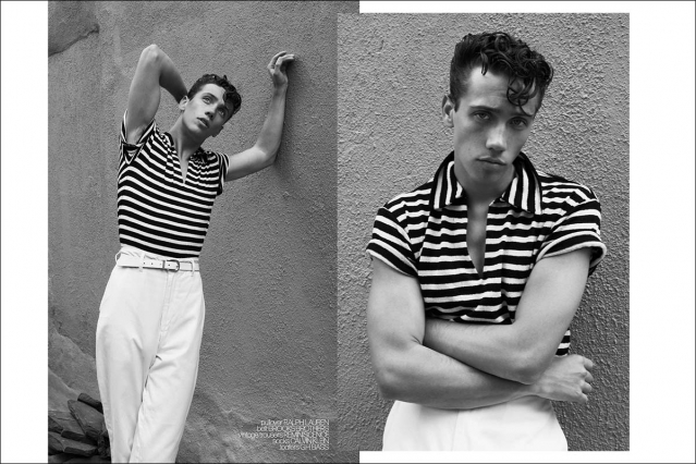 Model Parker Smith photographed by Alexander Thompson for Ponyboy. Spread 5.