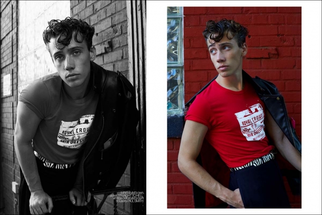 Model Parker Smith photographed by Alexander Thompson for Ponyboy. Spread 7.