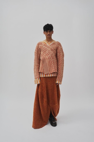 Bulan Fall/Winter 2024 collection shown during New York Fashion Week. Look 11.