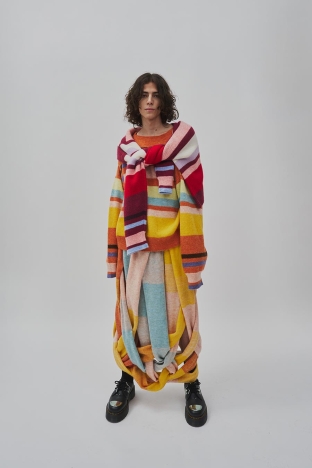 Bulan Fall/Winter 2024 collection shown during New York Fashion Week. Look 12.