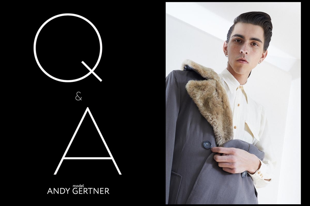Model Andy Gertner from Crawford Models. Photographed for Ponyboy by Alexander Thompson. Opening spread.