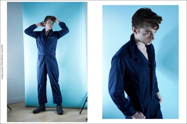 Model Jonathan O'Connor from Muse Models. Photographed for Ponyboy by Alexander Thompson. Spread 5.