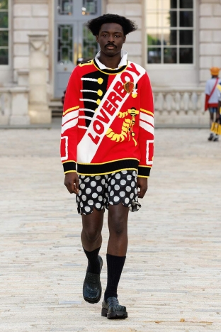 Charles Jeffrey LOVERBOY AW24 runway - LOOK 33.