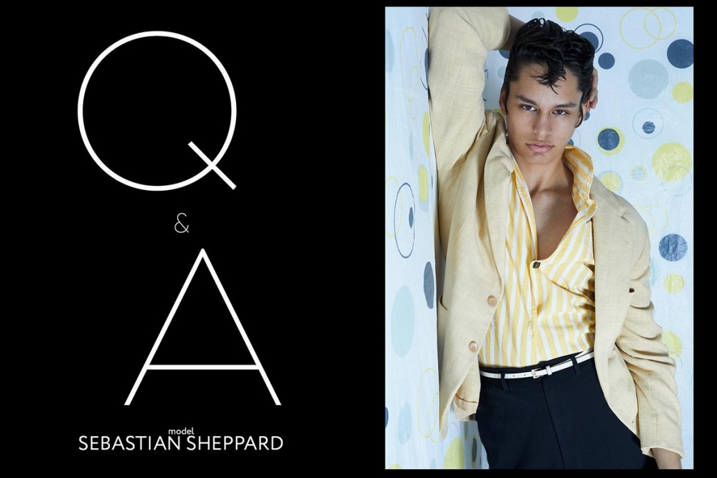 Model Sebastian Sheppard from Crawford Models. Photographed for Ponyboy by Alexander Thompson. Opening spread.