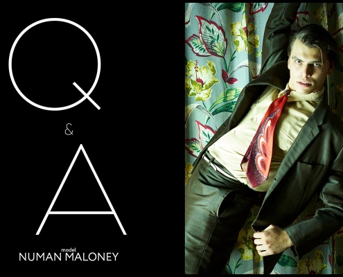 Model Numan Maloney from ONE Management. Photographed for Ponyboy by Alexander Thompson. Opening spread.