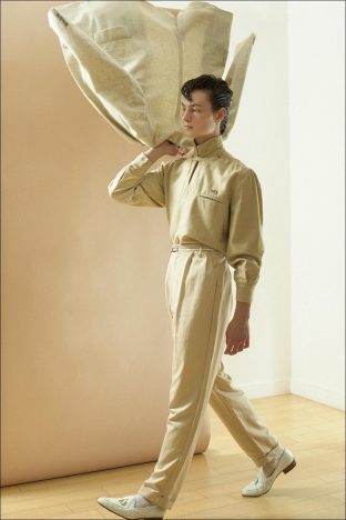 Model Ian Alexander from Crawford Models. Photographed for Ponyboy by Alexander Thompson. Look 5 - 2.