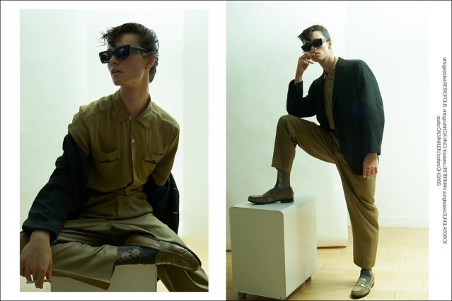 Model Ian Alexander from Crawford Models. Photographed for Ponyboy by Alexander Thompson. Spread 9.