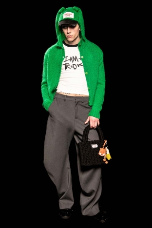 The Charles Jeffrey LOVERBOY AW 2025 collection. Look 12.