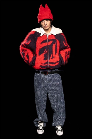 The Charles Jeffrey LOVERBOY AW 2025 collection. Look 8.