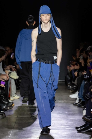 The Saul Nash Autumn Winter 2025 menswear collection shown during Milan Fashion Week. Look 9. Ponyboy magazine.