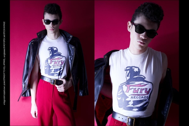 Model Tate Moore from Muse Models. Photographed for Ponyboy by Alexander Thompson. Spread 2.