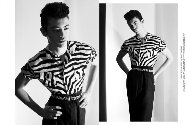 Model Tate Moore from Muse Models. Photographed for Ponyboy by Alexander Thompson. Spread 3.
