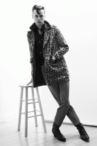 Model Erik Harding from Crawford Models. Photographed for Ponyboy by Alexander Thompson. GIF.