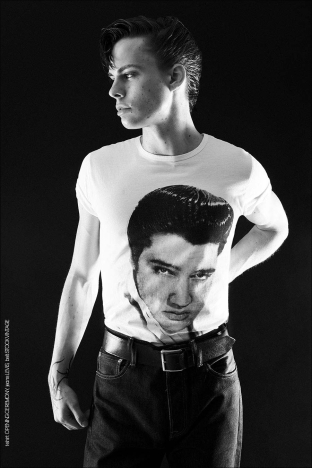 Model Erik Harding from Crawford Models. Photographed for Ponyboy by Alexander Thompson. Look 4.