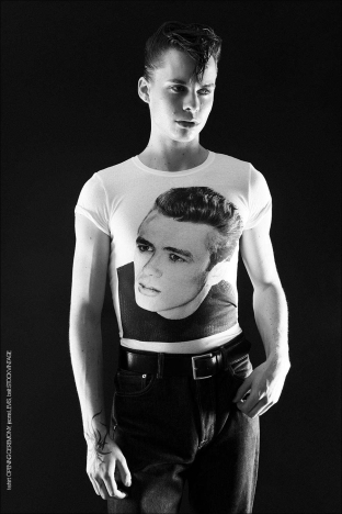 Model Erik Harding from Crawford Models. Photographed for Ponyboy by Alexander Thompson. Look 5.