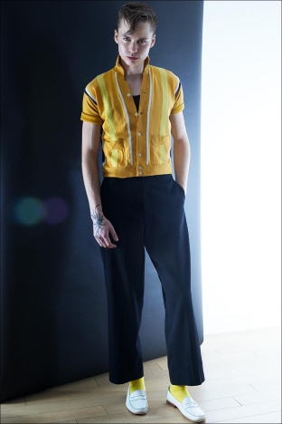 Model Erik Harding from Crawford Models. Photographed for Ponyboy by Alexander Thompson. Look 6.