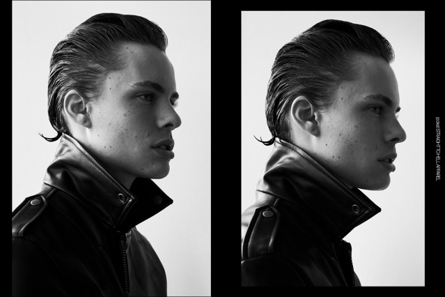 Model Erik Harding from Crawford Models. Photographed for Ponyboy by Alexander Thompson. Spread 1.