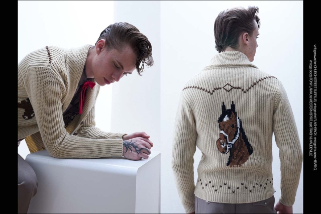 Model Erik Harding from Crawford Models. Photographed for Ponyboy by Alexander Thompson. Spread 7.