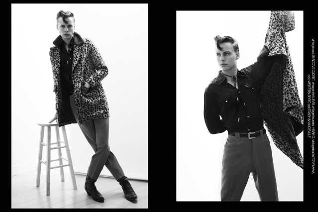 Model Erik Harding from Crawford Models. Photographed for Ponyboy by Alexander Thompson. Spread 8.