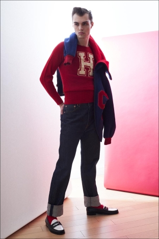 Model Aiden Neeper from Crawford Models. Photographed for Ponyboy by Alexander Thompson. Look 9.