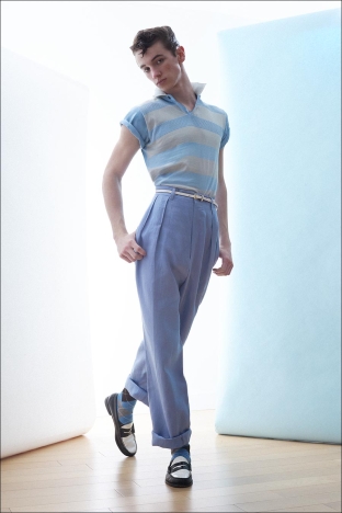 Model Parker Haws from Muse Models. Photographed for Ponyboy by Alexander Thompson. Look 4.