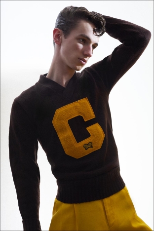 Model Parker Haws from Muse Models. Photographed for Ponyboy by Alexander Thompson. Look 5.