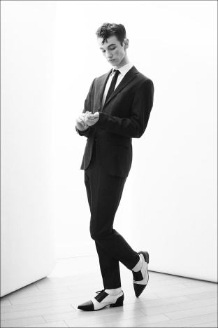 Model Parker Haws from Muse Models. Photographed for Ponyboy by Alexander Thompson. Look 8.