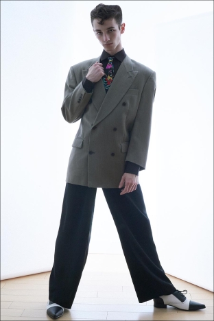 Model Parker Haws from Muse Models. Photographed for Ponyboy by Alexander Thompson. Look 9.