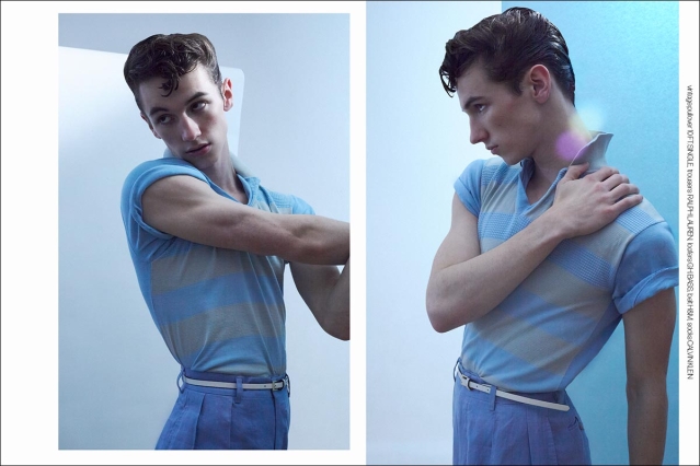 Model Parker Haws from Muse Models. Photographed for Ponyboy by Alexander Thompson. Spread 4.