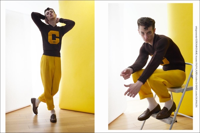 Model Parker Haws from Muse Models. Photographed for Ponyboy by Alexander Thompson. Spread 5.