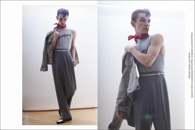 Model Parker Haws from Muse Models. Photographed for Ponyboy by Alexander Thompson. Spread 7.