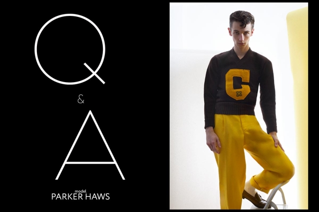 Model Parker Haws from Muse Models. Photographed for Ponyboy by Alexander Thompson. Opening spread.