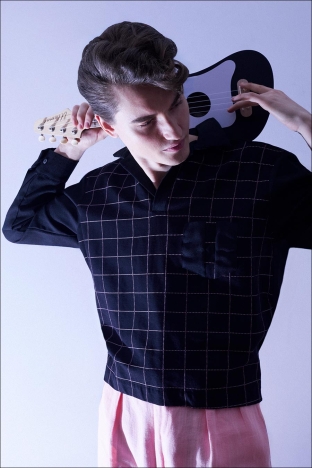 Model Ivan Vuckovic from Muse Models. Photographed for Ponyboy by Alexander Thompson. Look 9 - 3.