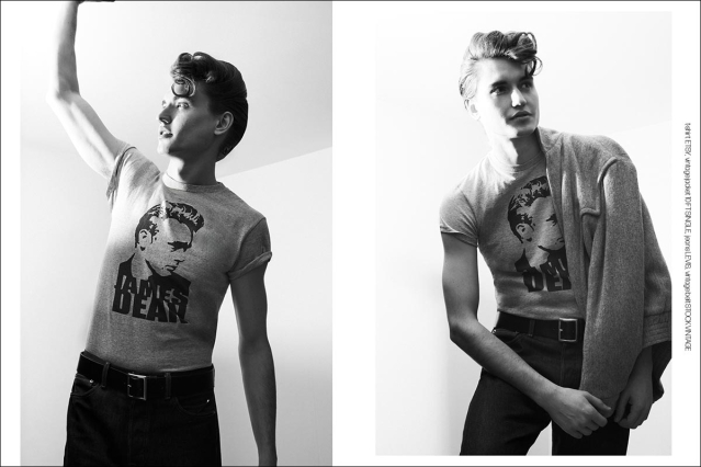 Model Ivan Vuckovic from Muse Models. Photographed for Ponyboy by Alexander Thompson. Spread 11.