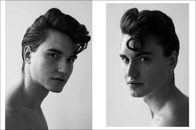 Model Ivan Vuckovic from Muse Models. Photographed for Ponyboy by Alexander Thompson. Spread 1.