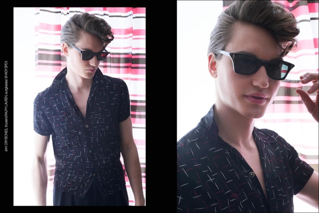 Model Ivan Vuckovic from Muse Models. Photographed for Ponyboy by Alexander Thompson. Spread 3.