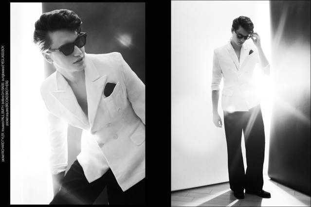 Model Ivan Vuckovic from Muse Models. Photographed for Ponyboy by Alexander Thompson. Spread 7.