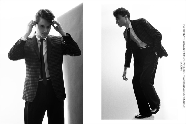 Model Ivan Vuckovic from Muse Models. Photographed for Ponyboy by Alexander Thompson. Spread 8.