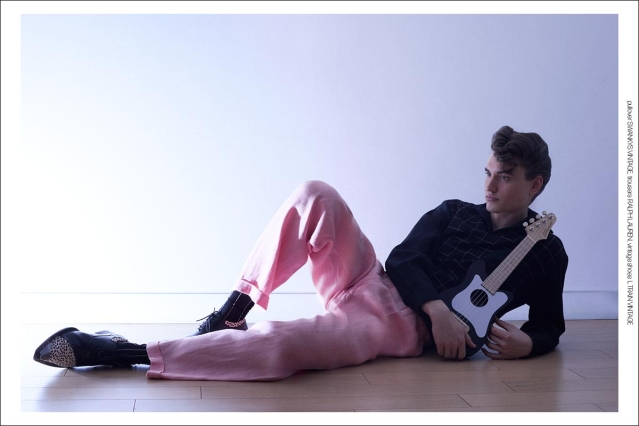 Model Ivan Vuckovic from Muse Models. Photographed for Ponyboy by Alexander Thompson. Spread 9.