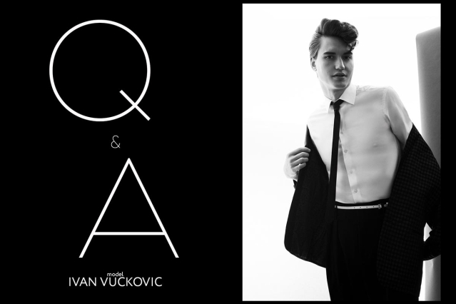 Model Ivan Vuckovic from Muse Models. Photographed for Ponyboy by Alexander Thompson. Opening spread.